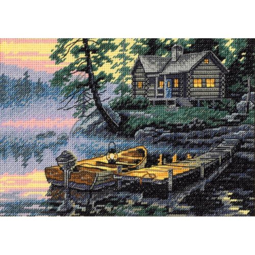 (image for) Gold Petites Morning Lake Counted Cross Stitch Kit
